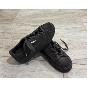 Puma x Fenty Rihanna Velvet Creeper Platform Sneakers Grey Womens Size 7.5